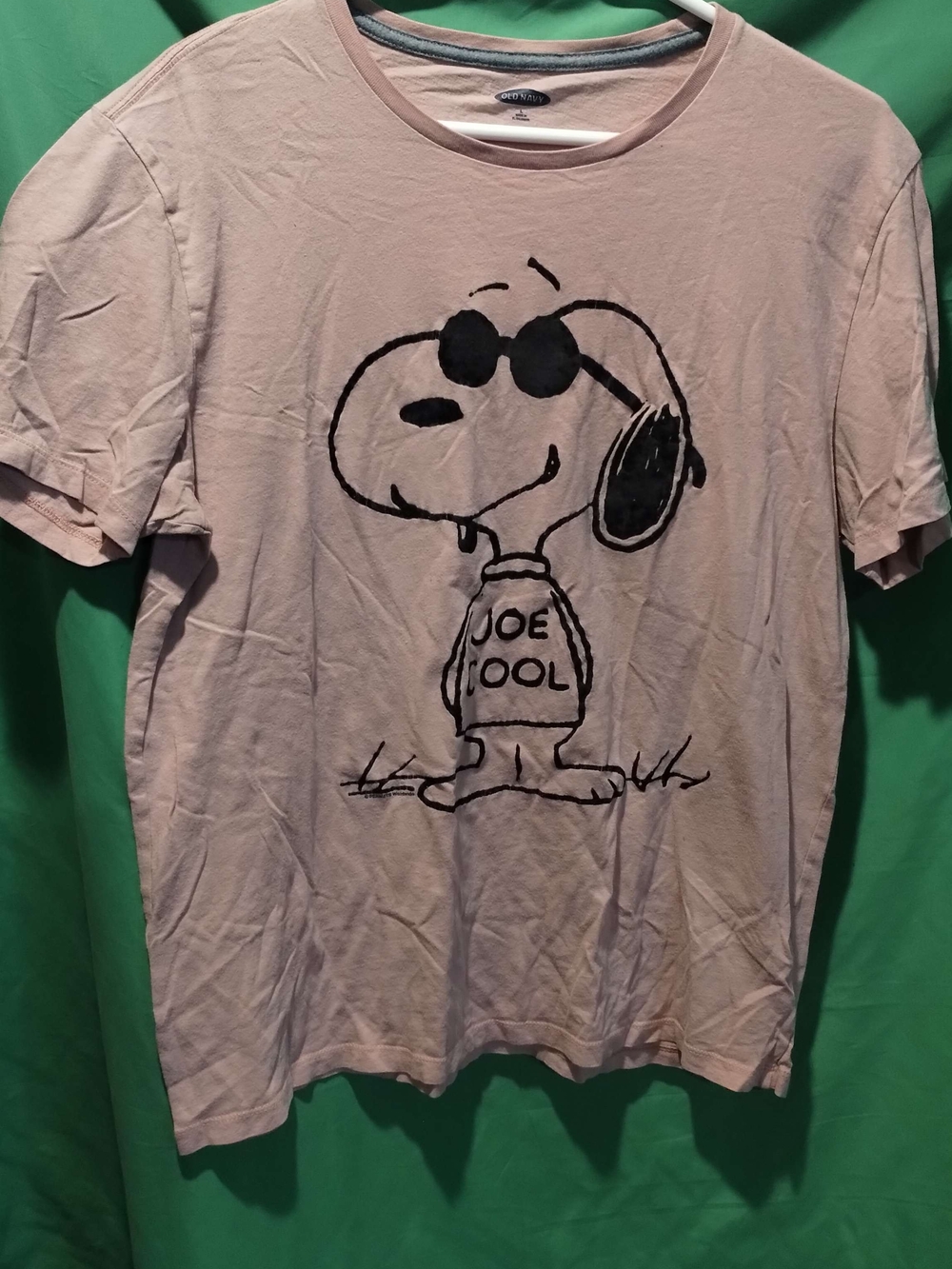 Old Navy Light Pink Snoopy 'Joe Cool' Graphic Tee